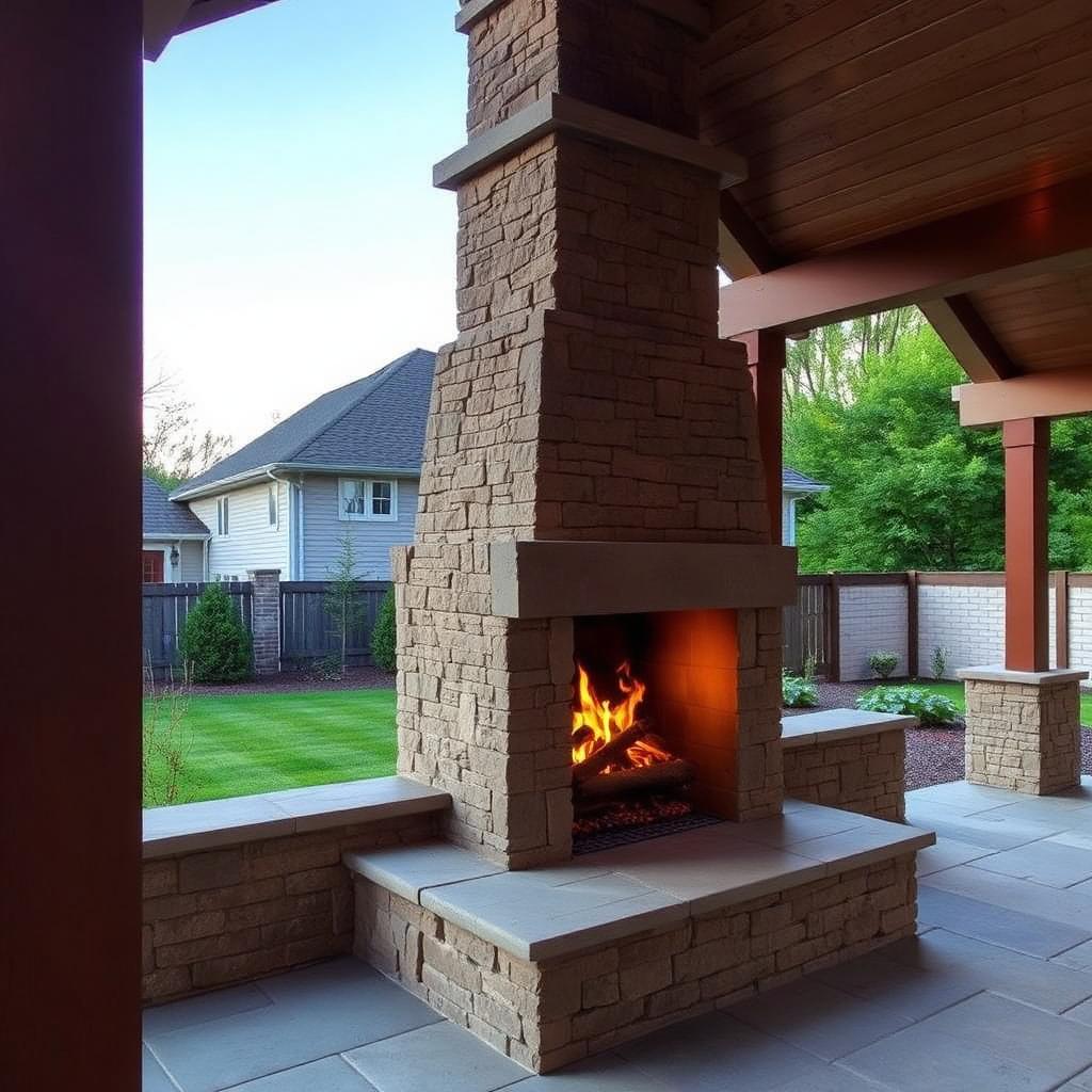 Stone veneer over block